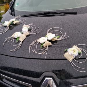 dekoracj-auta-na-ślub